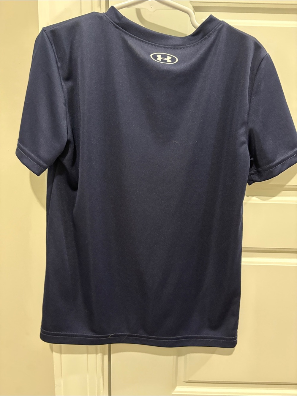 Under Armour Navy Short-Sleeve Tee with Flame Logo - Picture 3 of 3